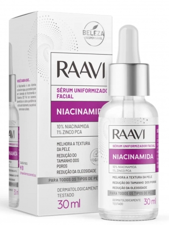 Sérum Uniformizador Facial Niacinamida Raavi 30ml