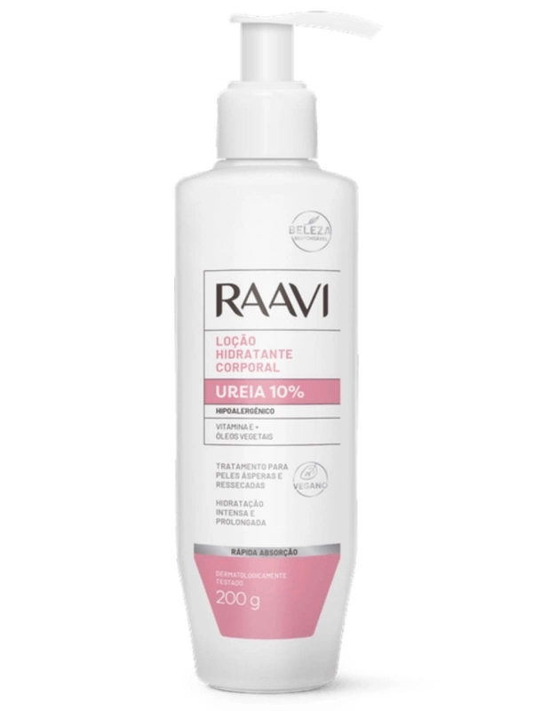 Loção Hidratante de Ureia 10% Raavi Corporal 200g