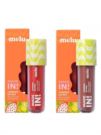 Combo Batom Liquido Charme do Rio Cores Ipanema e Guanabara Made In