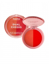 Combo Blush Compacto Dual Cheeks 5-6 e Iluminador Celestial Shine Champagne Gleam Ruby Rose