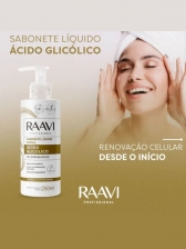 Sabonete Facial Ácido Glicólico 10% Raavi 250ml