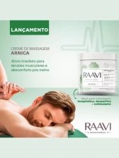 Creme de Massagem Arnica Raavi 500g