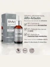 Sérum Facial Clareador Raavi Alpha Arbutin 30ml
