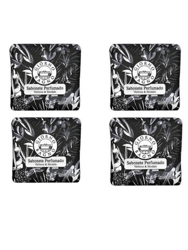 Kit 4 Sabonetes Verbena e Sandalo 100G - Giorno Bagno