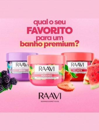 Esfoliante Corporal e Facial Raavi 200g
