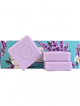 Kit Sabonete Barra Giorno Bagno Lavanda e Vanilla 3x100g