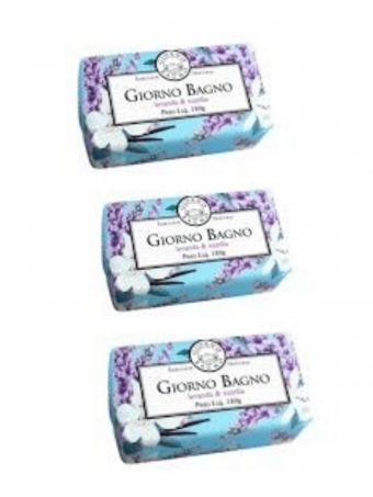 Kit 3 Sabonetes Lavanda e Vanilla - Giorno Bagno