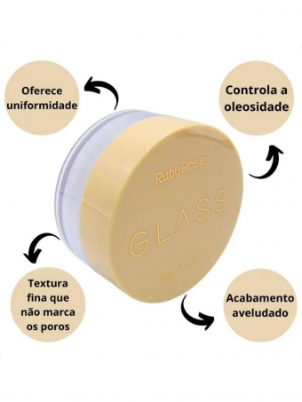 Pó Translucido Glass Ruby Rose