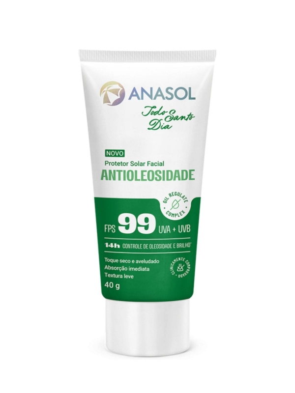 Anasol Todo Santo Dia Protetor Solar Facial Antioleosidade FPS 99