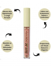 Batom Líquido Comfort Lips Silk Skin Ruby Rose - SL01